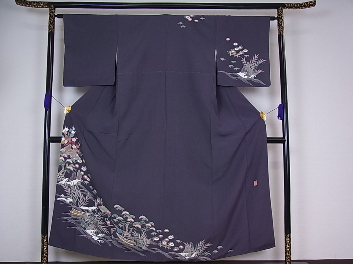 ヤフオク！ベストストア受賞店□花美人着物□極上 訪問着 京友禅作家 
