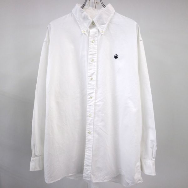 BROOKS BROTHERS ブルックスブラザーズ ボタンダウンシャツ 白 (XL) 大きいサイズ 中古 古着 G2492