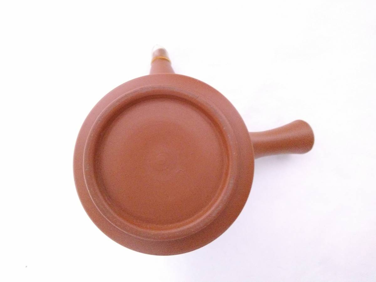 □□未使用 急須 朱泥 茶汲 六歌仙 暁山造 常滑焼 共箱入り 煎茶道具