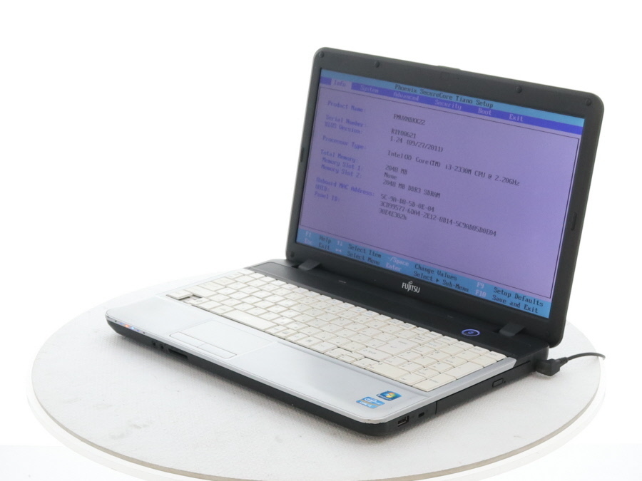 【863】富士通LIFEBOOK A531/DX i3 XP office FUJITSU FMVXNBKK2Z LIFEBOOK A531/DX Core i3 2330M 2.20GHz 2GB