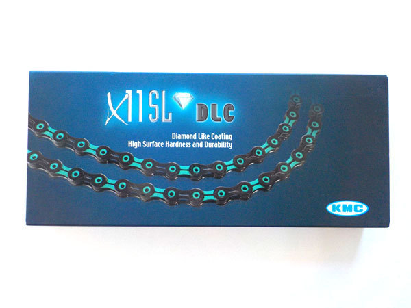 新品☆KMC ケイエムシー X11SL DLC 116 11S用 ブラック/チェレステ
