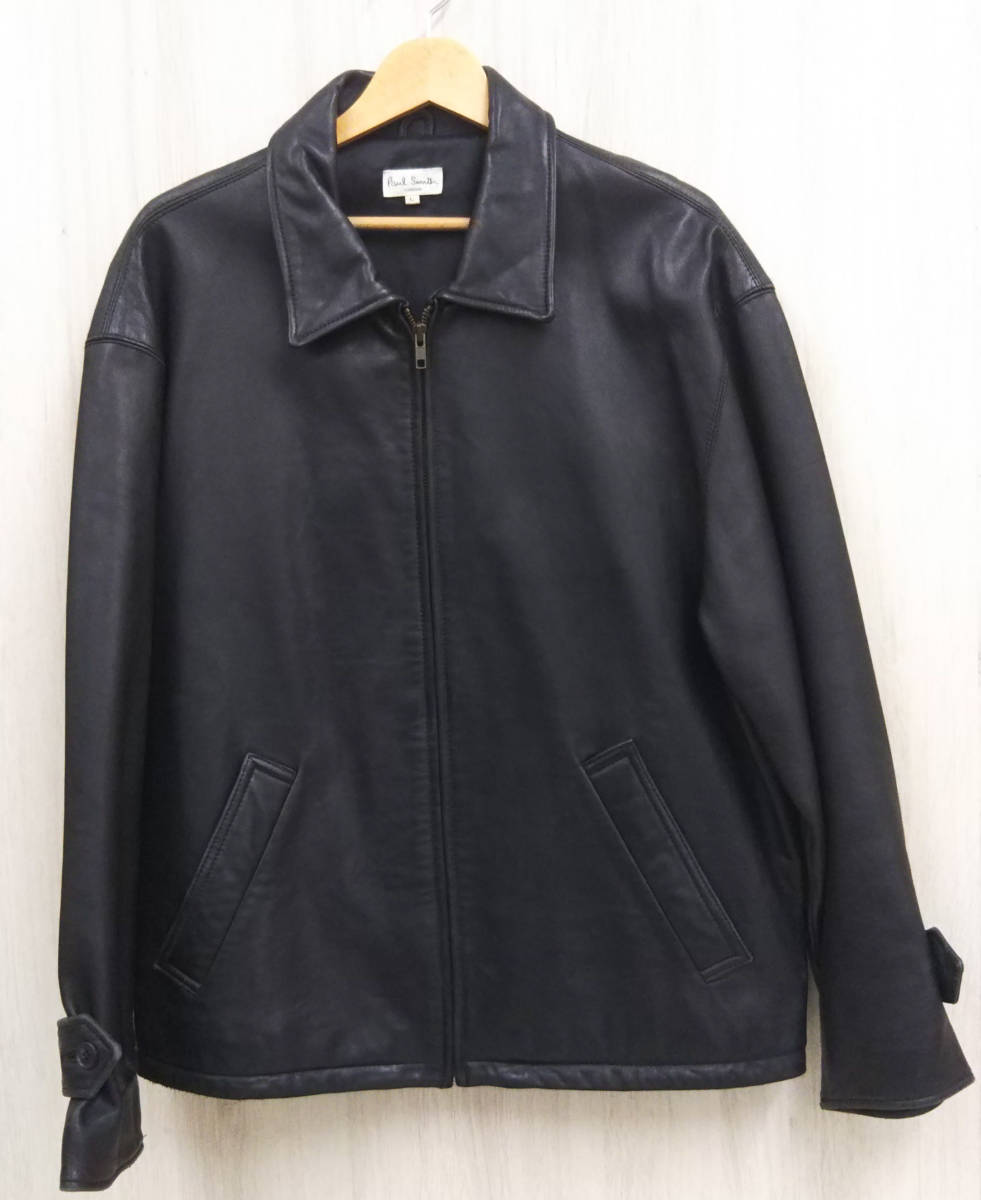 Paul Smith ポールスミス レザージャケット Lサイズ ブラック Paul