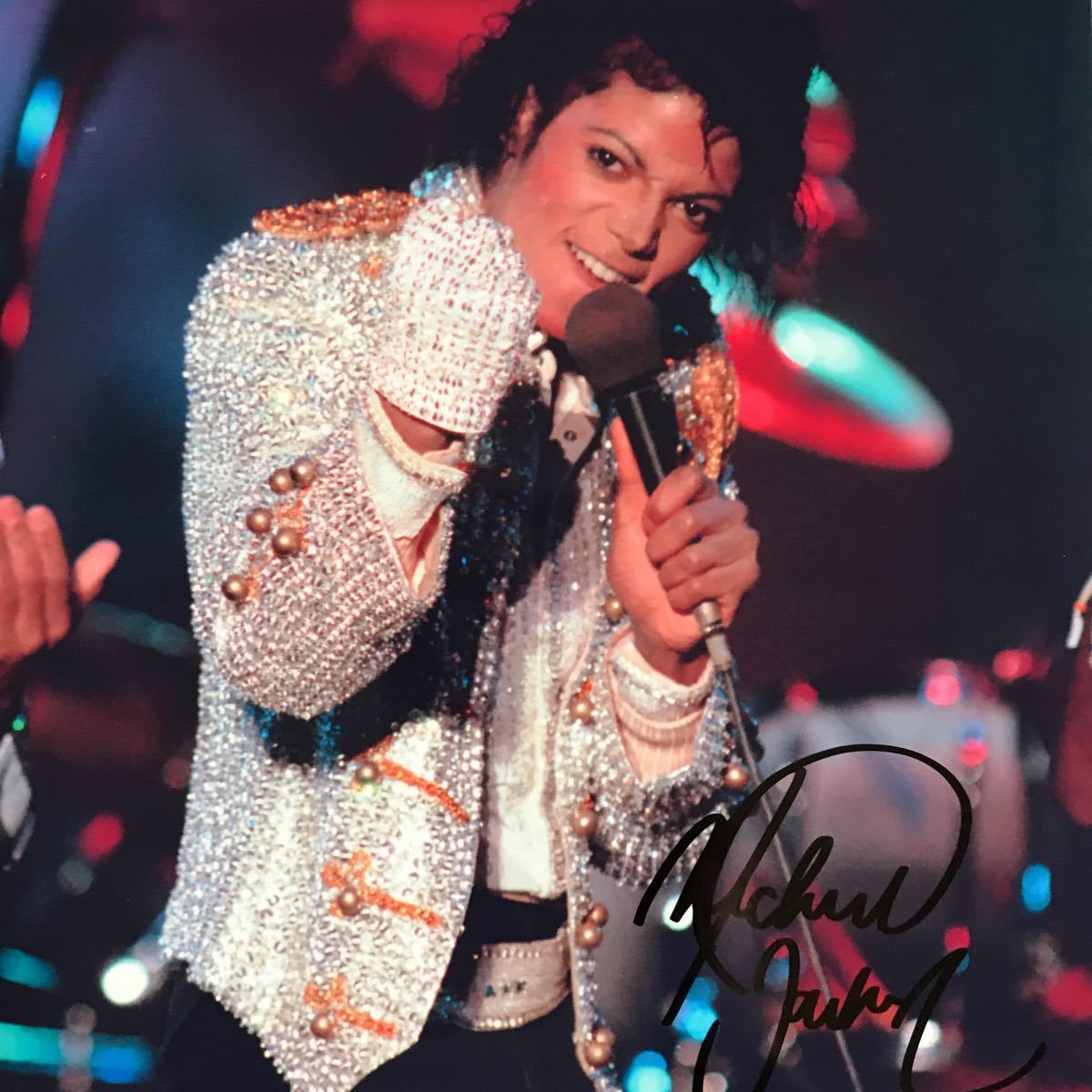 マイケル・ジャクソン 直筆サイン入り写真 ジャクソン5 Billie Jean 