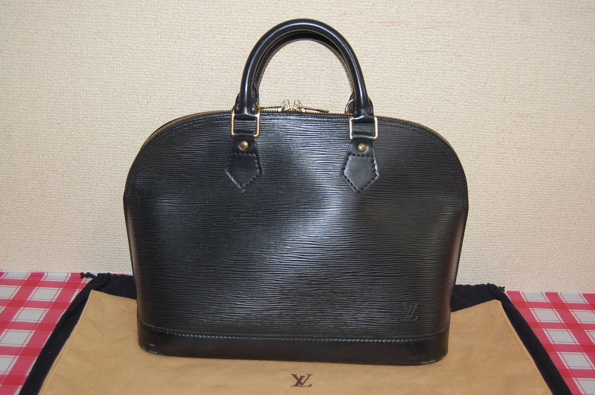 驚きの破格値，驚きの破格値，HOT 1円 LOUIS VUITTON ルイヴィトン エピ アルマ ハンドバッグ M52142 ブラック フランス製 MI1917(ハンドバッグ)｜売買されたオークション情報、yahooの商品情報をアーカイブ公開 - オークファン かばん、バッグ