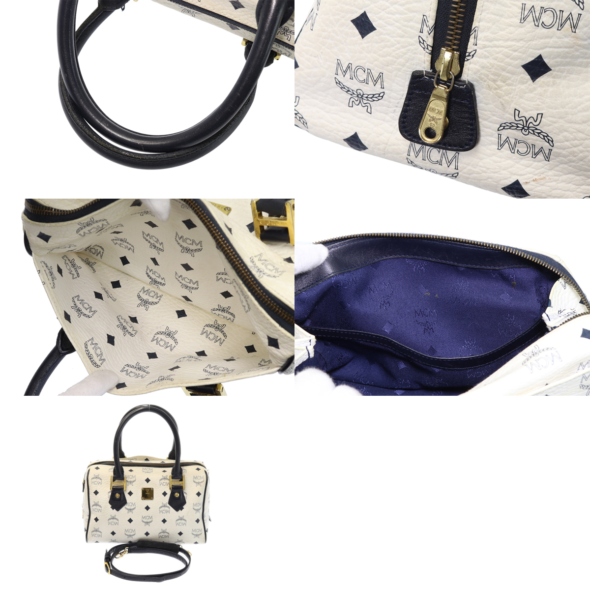 MCM ハンドバッグ ロゴグラム 2WAY ショルダーバッグ ミニボストン