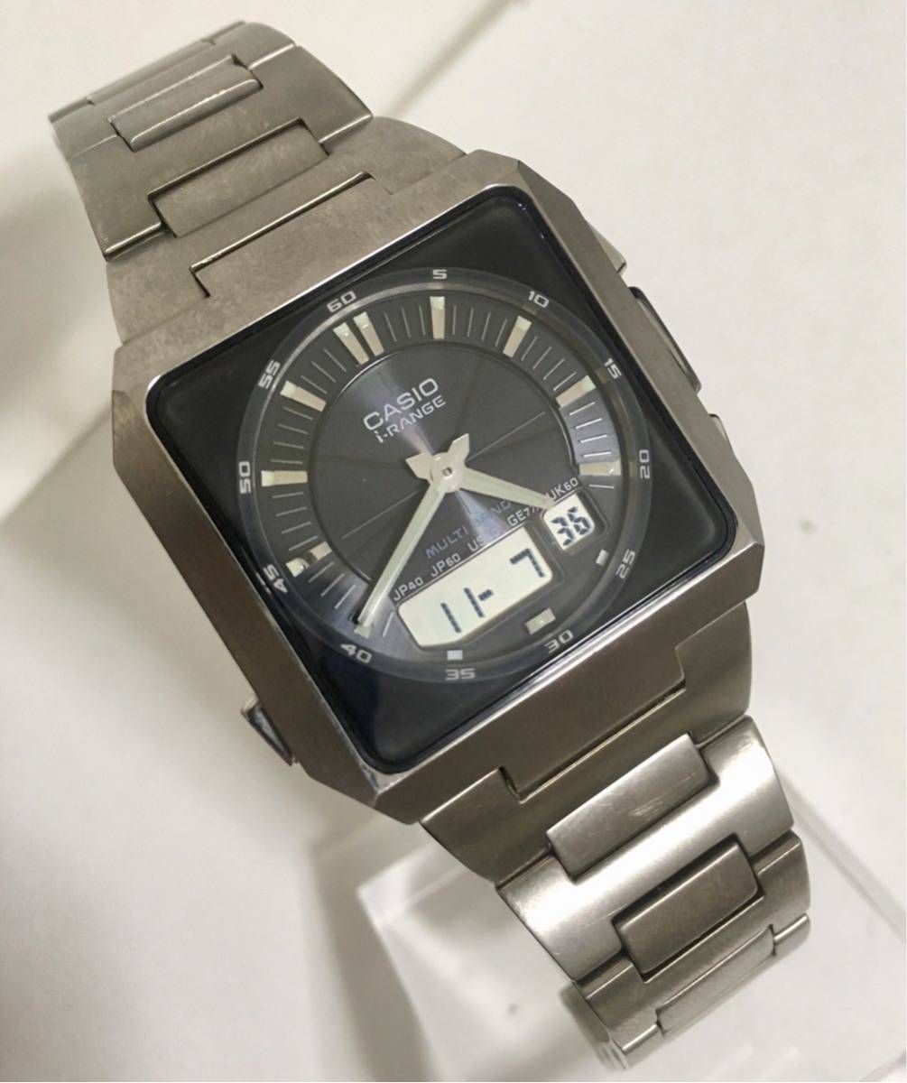 i-RANGE CASIO IRW-M20T Solar Titanium カシオ Quartz watch JP