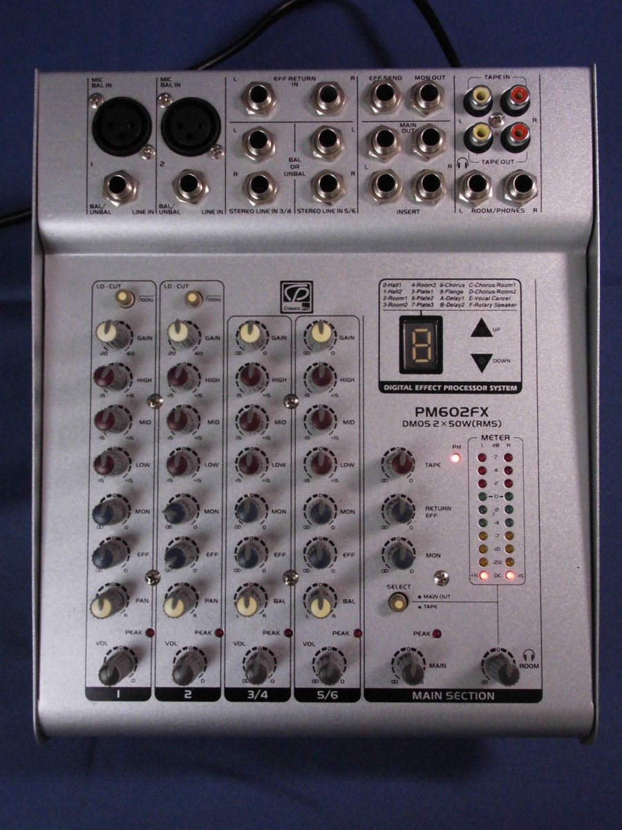 classic Pro【パワードミキサー：PM602FX】ジャンク 012SK CLASSIC | 国内正規品 クラシック プロ パワードミキサー