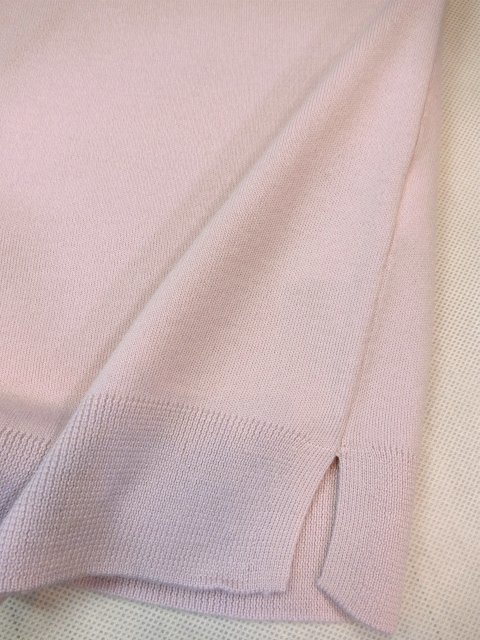 □自由区大きいサイズ44今季冬最新ハイネックプルオーバーニット/ピンク□