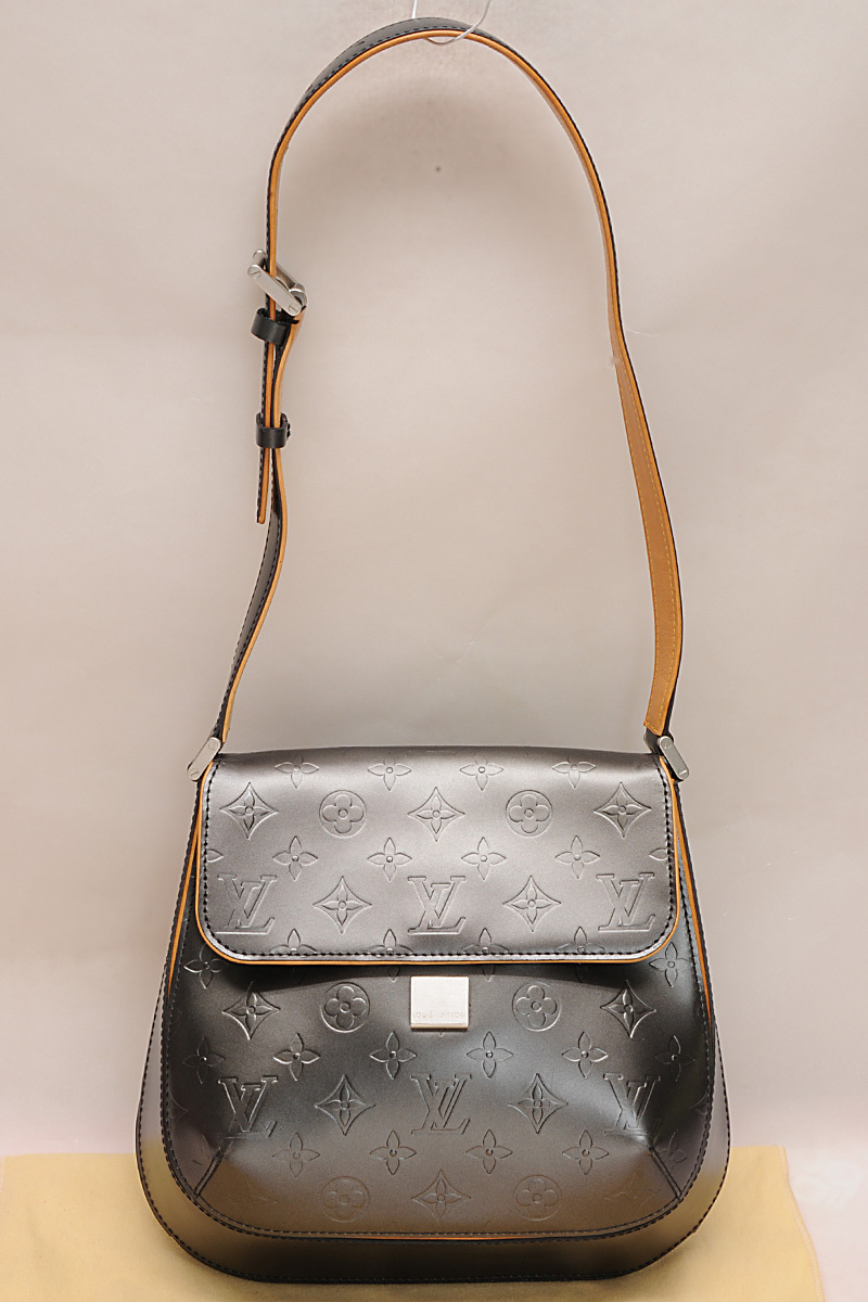 ヴィトン モノグラムマット M55152 ウェブスターストリート 良品 送料無料 【b57】 LOUIS VUITTON ノワール ショルダー バッグ