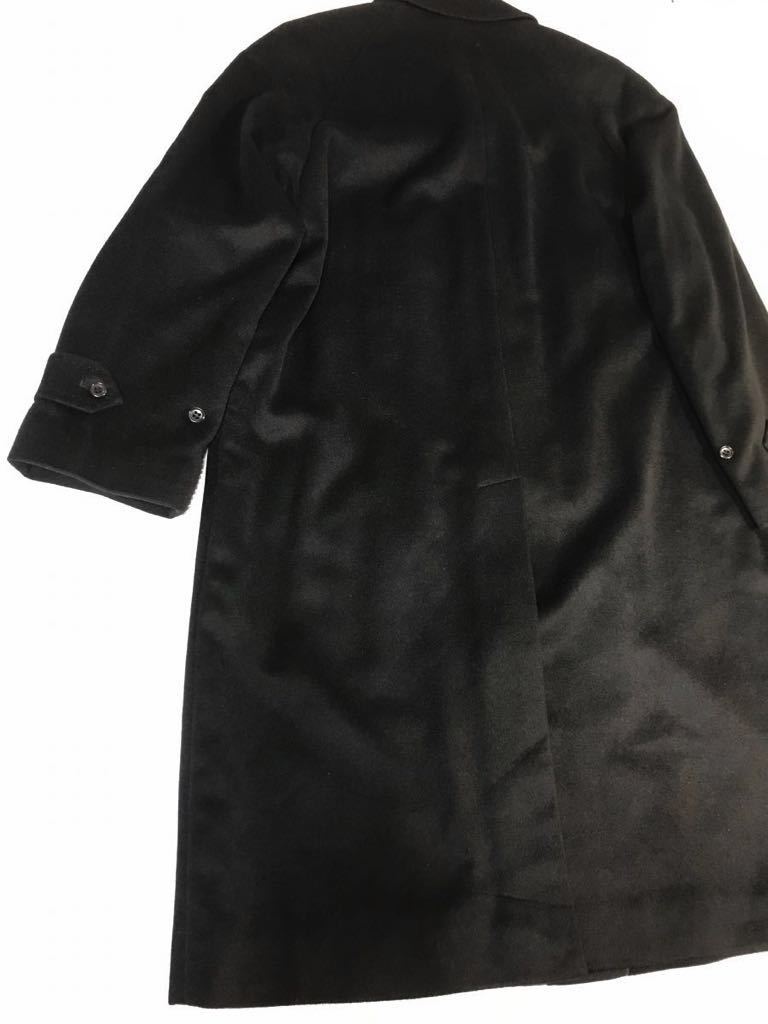 メンズ 極美品 高級 ピエールバルマン ロングコート カシミア100% 光沢