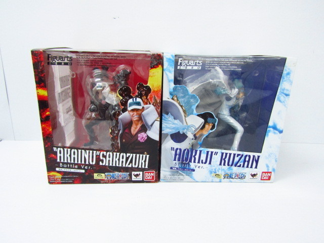 フィギュアーツZERO　赤犬　サカズキ　青雉　クザン　Battle ver ワンピース フィギュアーツZERO 青雉 クザン -Battle Ver.- & 赤犬