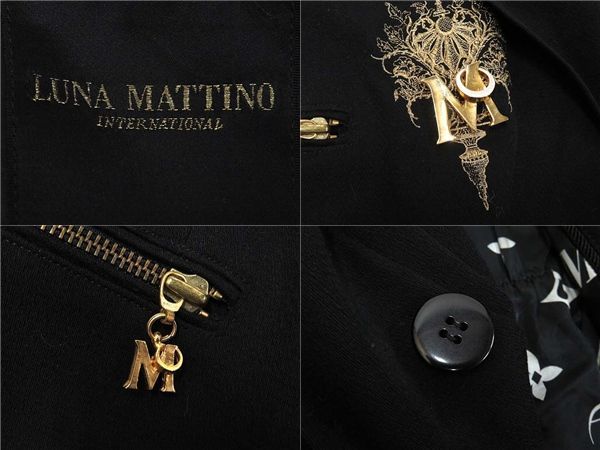 ルナマティーノジャケット 日本製▽ルナマティーノ ロゴデザイン 裏地