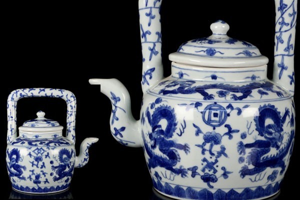 唐物 染付 龍紋 水注 水次 茶道具 書道具 中国 骨董品 唐物 染付 龍紋 水注 水次 茶道具 書道具 中国 骨董品