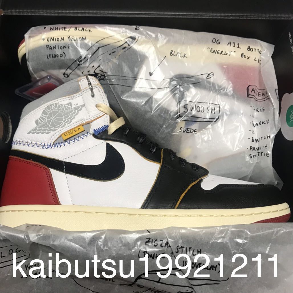 新作入荷，豊富な 国内正規 レシートコピー付 UNION &times; AIR JORDAN 1 RETRO HIGH OG NRG 28.5cm US10.5 BLACK ユニオン ジョーダン 黒 赤 つま黒(28.5cm)｜売買されたオークション情報、yahooの商品情報をアーカイブ公開 - オー 28.5cm