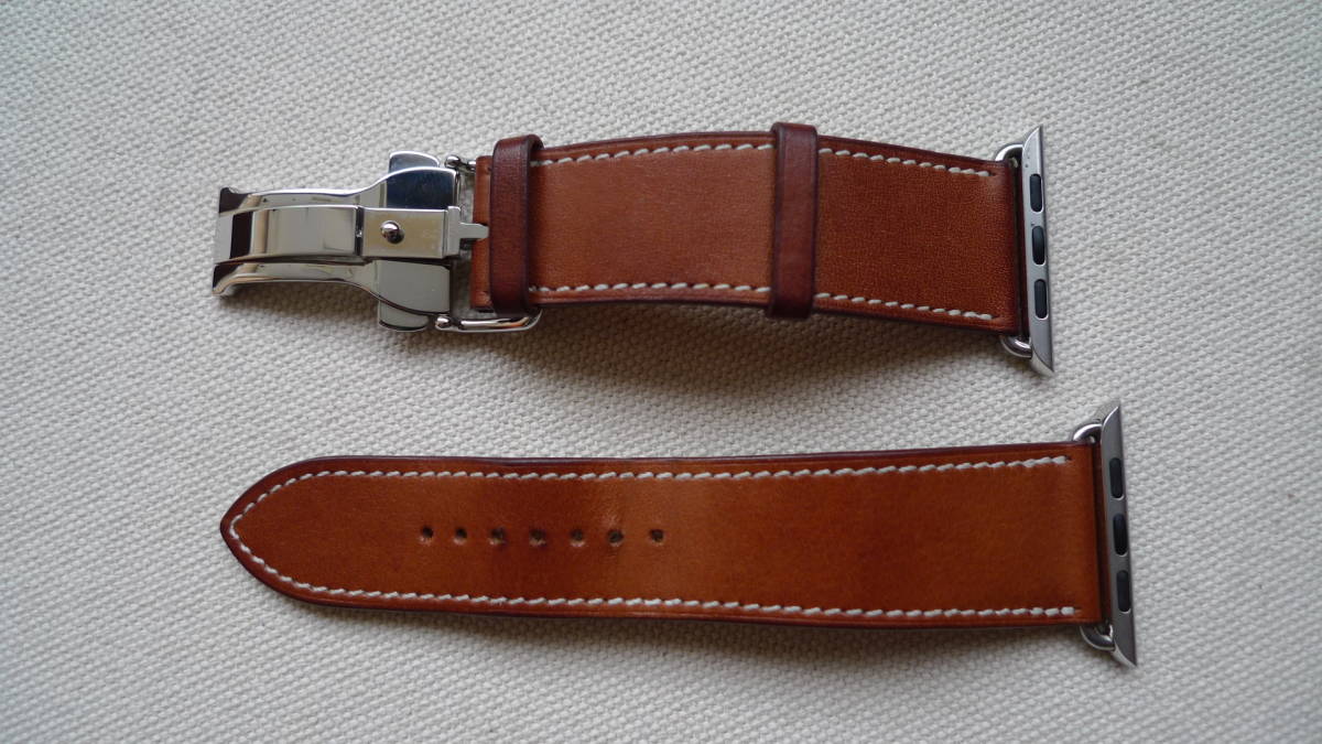 Apple watch Hermes 42 mm 44 mm レザー シンプルトゥール ディプロイ