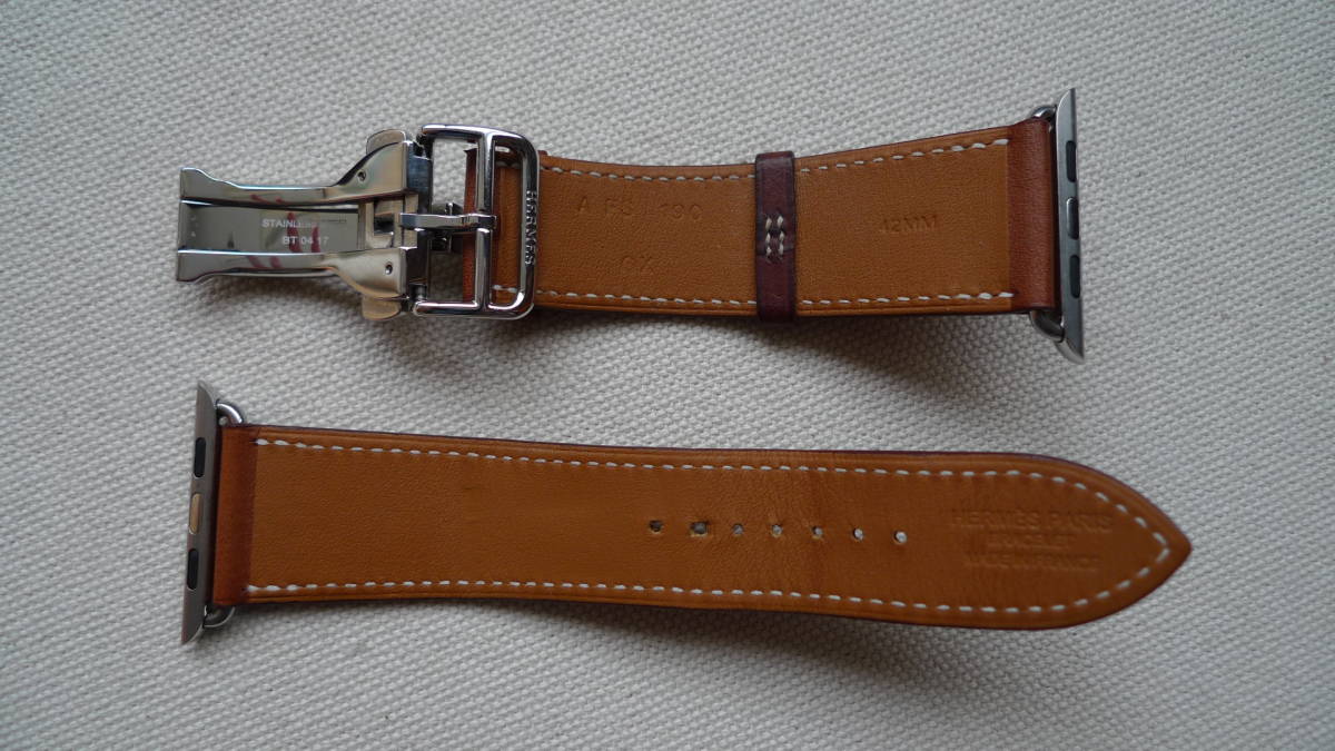 Apple watch Hermes 42 mm 44 mm レザー シンプルトゥール ディプロイ