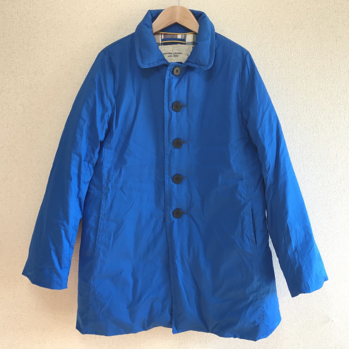 NATURAL LAUNDRY ナチュラルランドリー ダウン コート 3 ブルー 