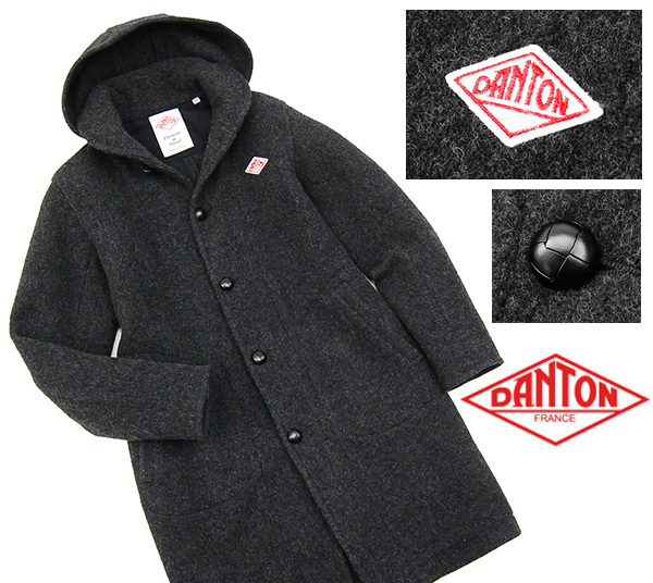 美品 ダントン DANTON メルトンウール 「ウールモッサ」 フード 
