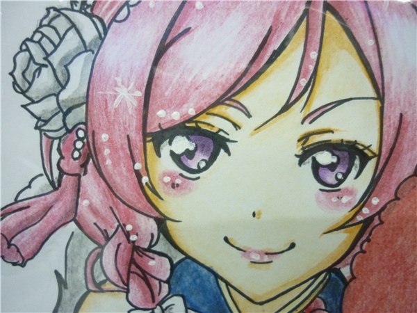 ▼Hb27▽ラブライブ！ 西木野真姫 サイン風色紙 同人イラスト 覚醒後 着物 和装 アイドル 二次元 創作 非公式_5