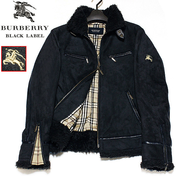 BLACK BURBERRY LABEL LABEL（ライダースジャケット）のフリマアイテム