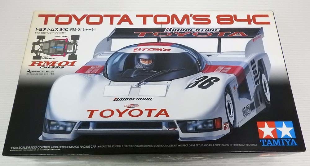 未組立・内袋未開封 タミヤ トヨタ トムス84C RM-01シャーシ 1/12 電動