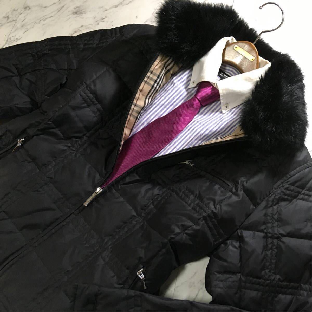 超美品BURBERRY10万超【最高級ホワイトグースダウン95%】ラビット 