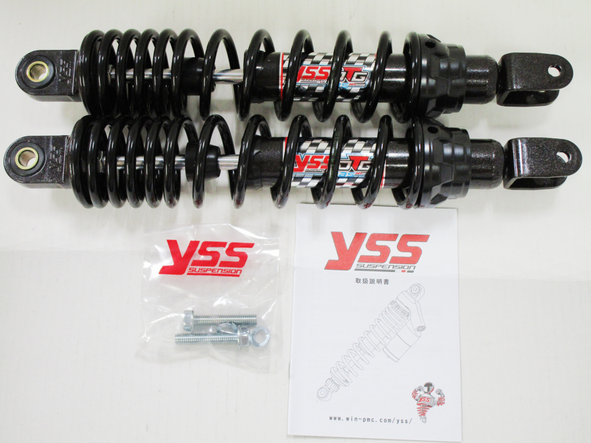 バイク PCX YSS DTGガスハイブリッドリアサス 335mm (黒色)