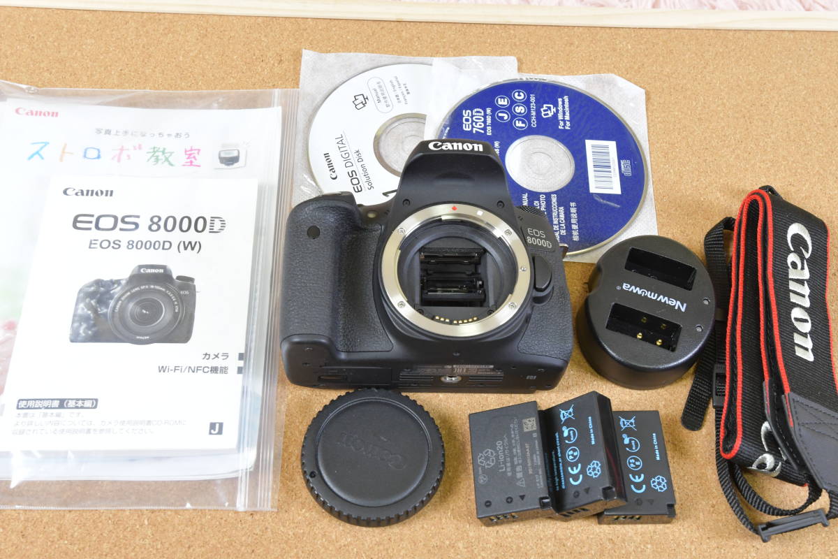 Canon 8000d レンズ、バッテリー Canon EOS 8000D レンズ2本 予備