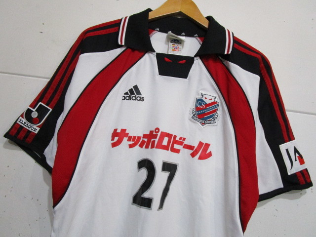 ♪ adidas製 Jリーグ コンサドーレ札幌 ＃27 スポンサー入ユニフォーム