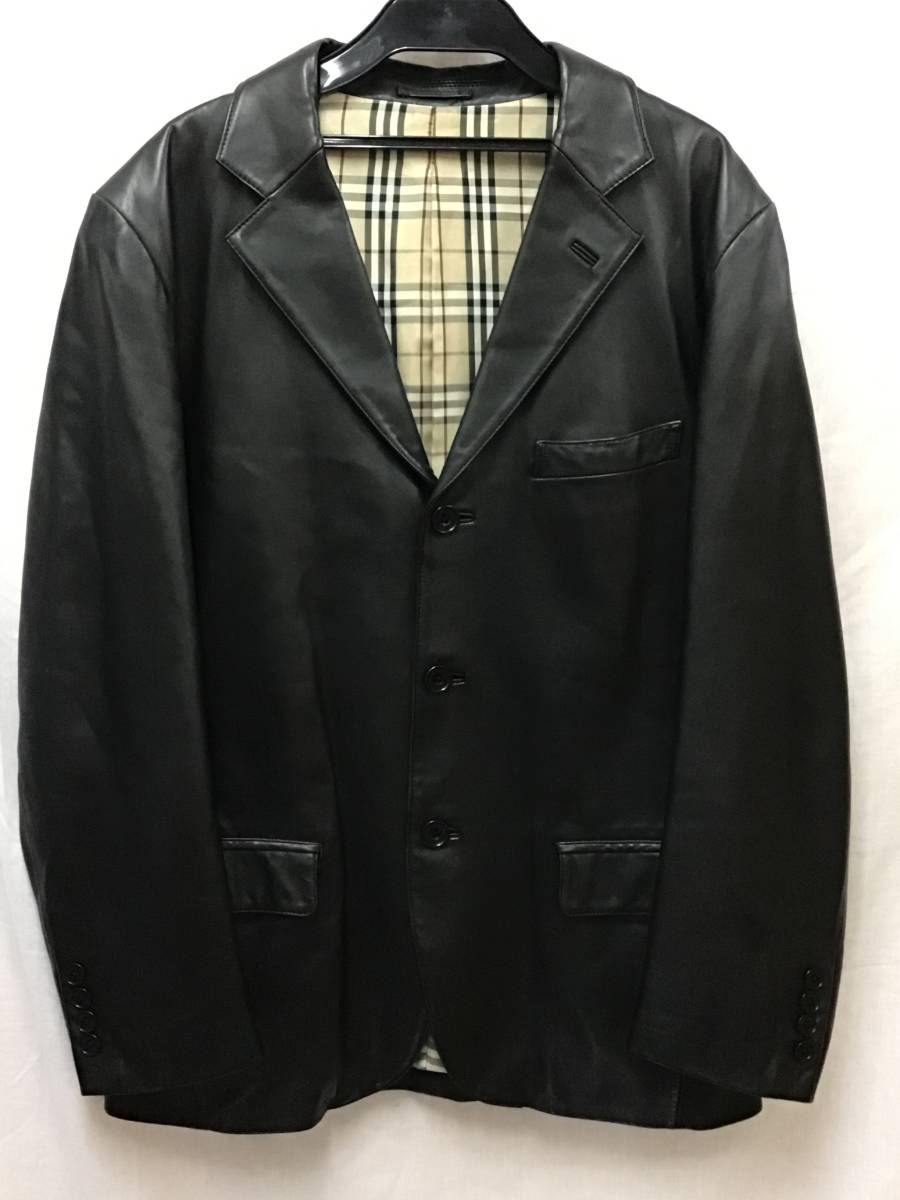 BURBERRY BLACK LABEL レザージャケット L ラムレザー BURBERRY BLACK LABEL /バーバリーブラックレーベル /ラムレザー