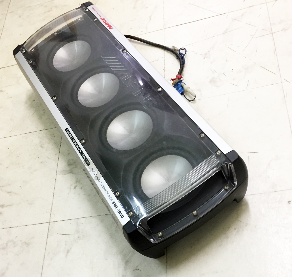 【希少】ALPINE SWE-1900 パワードサブウーファー ALPINE アルパイン サブウーファー swe-1900 希少 【公式通販】
