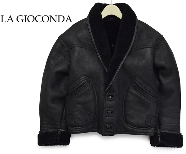 Francesco 定価15万円 イタリア発【LA GIOCONDA FIRENZE ITALY】羊革 ダブルフェイス ショールカラー 高級ふかふか ムートンジャケット 黒 del giocondo hi-res stock photography and images - Alamy