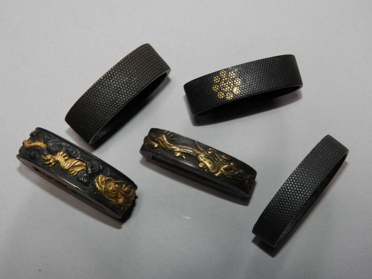 目貫 縁頭 鍔 刀装具 拵 新品 -赤銅 小柄 刀剣 太刀 長約15CM 2026年