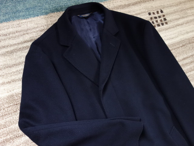 ☆ブルックスブラザーズ☆ウールコート☆42S☆ネイビー☆USED美品