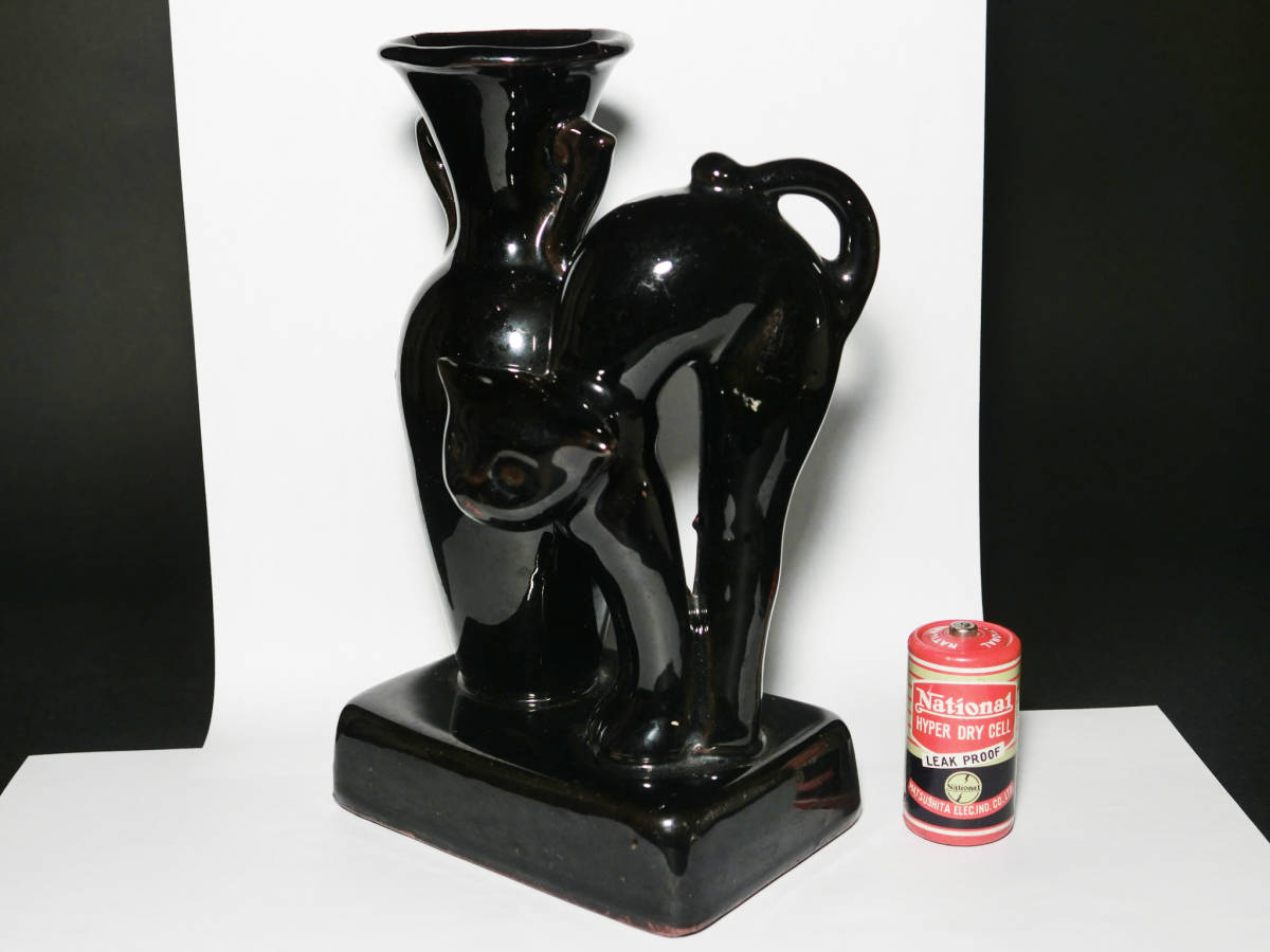 戦前 黒猫陶器花瓶 クロネコ レトロ雑貨インテリア置物 雑貨 売買されたオークション情報 Yahooの商品情報をアーカイブ公開 オークファン Aucfan Com