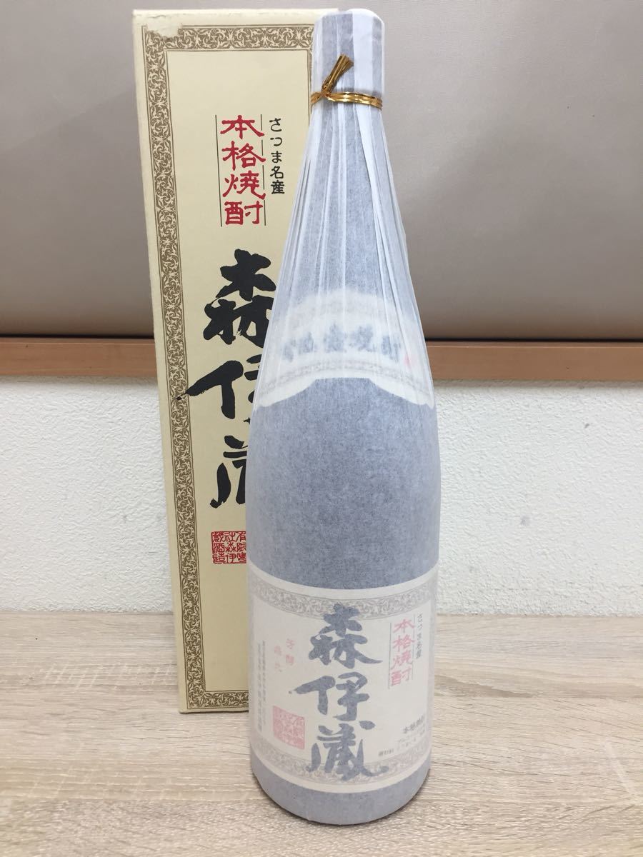 91 古酒 森伊蔵 さつま名産 本格焼酎 かめ壺焼酎 1.8L 箱付き
