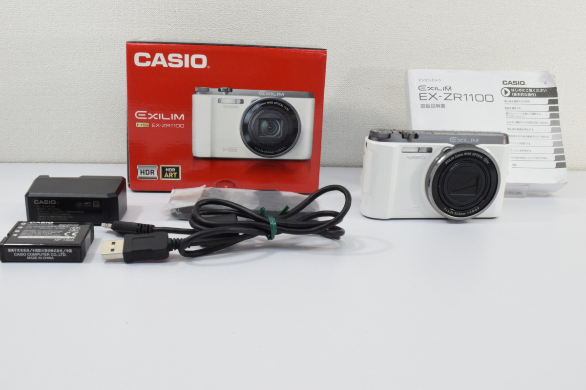  1円スタート CACIO EXILM EX-ZR1100 1679万画素デジカメ 白いデザインがおしゃれ J316232mG(カシオ)｜売買されたオークション情報、yahooの商品情報をアーカイブ公開 - オークファン カシオ