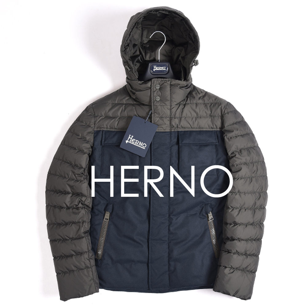 全国無料，新品 HERNO SUB ZERO ダウン ブルゾン WATER PROOF 防水 ジャケット フード付き ネイビー 紺 カーキ イタリア製 54 ヘルノ 300843(XLサイズ以上)｜売買されたオークション情報、yahooの商品情報をアーカイブ公 XLサイズ以上