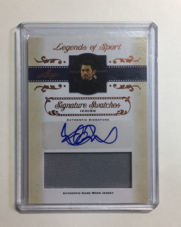 イチロー直筆サイン Ichiro 2012 Leaf Legends of Sport Signature