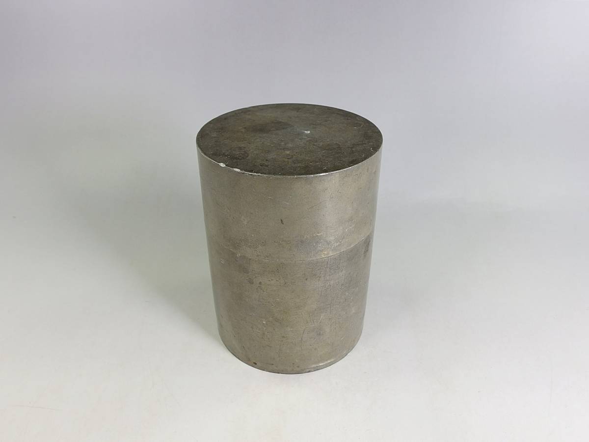 古錫、茶心壺、茶入 玉》*143 古錫 円式 筒形 茶入 茶心壺 880g 煎茶道具/錫製 【公式通販】