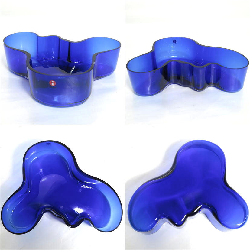 イッタラ アルヴァ・アアルト 251mm アルヴァ・アアルトコレクション 【開封/未使用品】 iittala イッタラ アルヴァ アアルトベース ２点セット ホワイトとブルーの２点