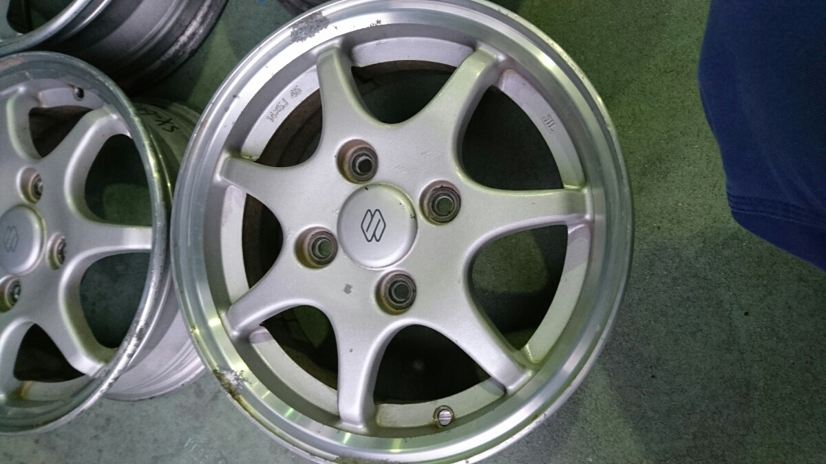 スズキカプチーノ純正14インチアルミホイール4本 カプチーノ 前期 純正