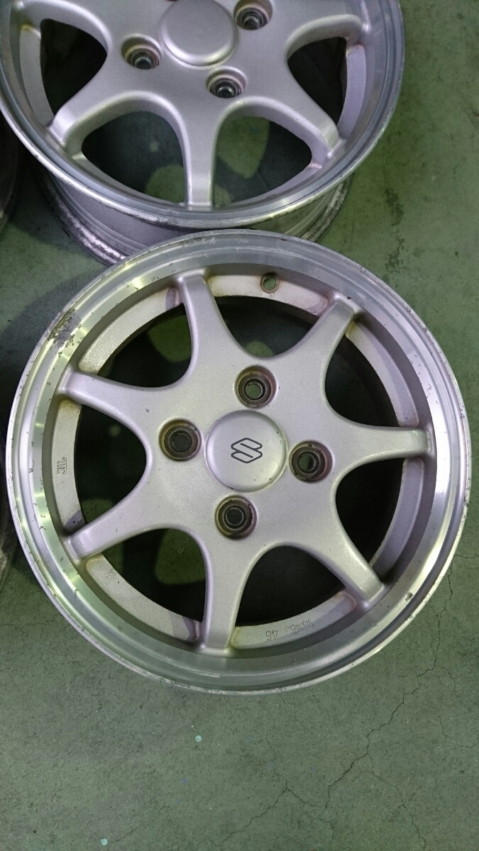 スズキカプチーノ純正14インチアルミホイール4本 カプチーノ 前期 純正