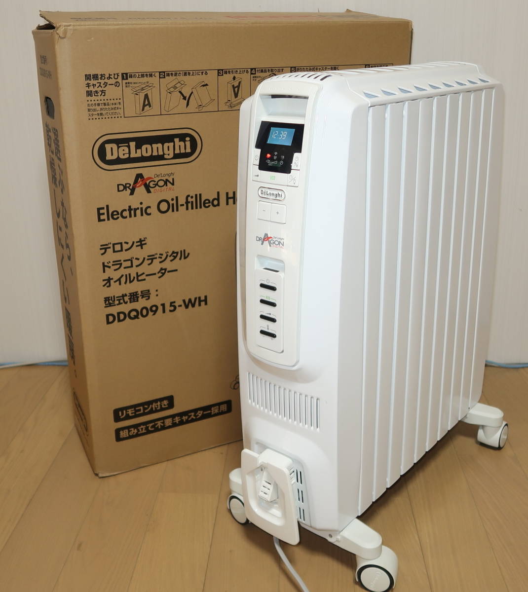 デロンギ オイルヒーター DDQ0915-WH デロンギ ドラゴンデジタル
