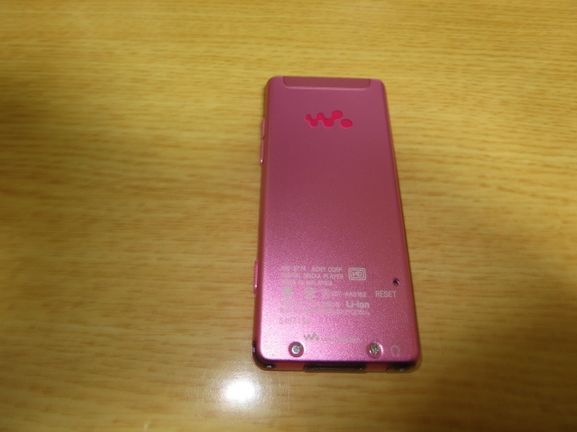 1円～美品最落無ソニーウォークマン　NW-S774　ビビッドピンク　8GB　