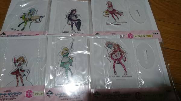 【新品】一番くじ ソードアート・オンライン ～メイドワールド～ H賞 アクリルスタンドフルセット【6種】　アスナ　ユウキ　シノン他
