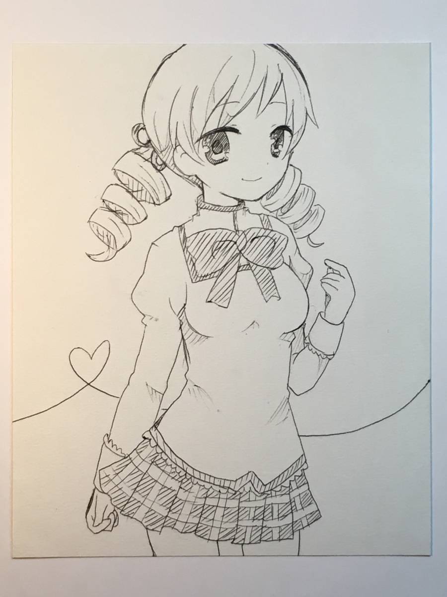 線画 ラフ画 手描き イラスト まどか マギカ 巴マミ 約b6サイズ 7 手描きイラスト 売買されたオークション情報 Yahooの商品情報をアーカイブ公開 オークファン Aucfan Com