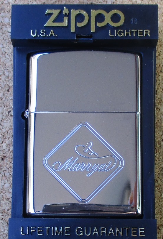 ZIPPO ジッポーライター Zippo マリエット（フライメーカー）ロゴ付き SV CHROME ロゴ LTD.) MARRYAT (SMITH ライター ジッポー 0 かっこいい '81 A65401091