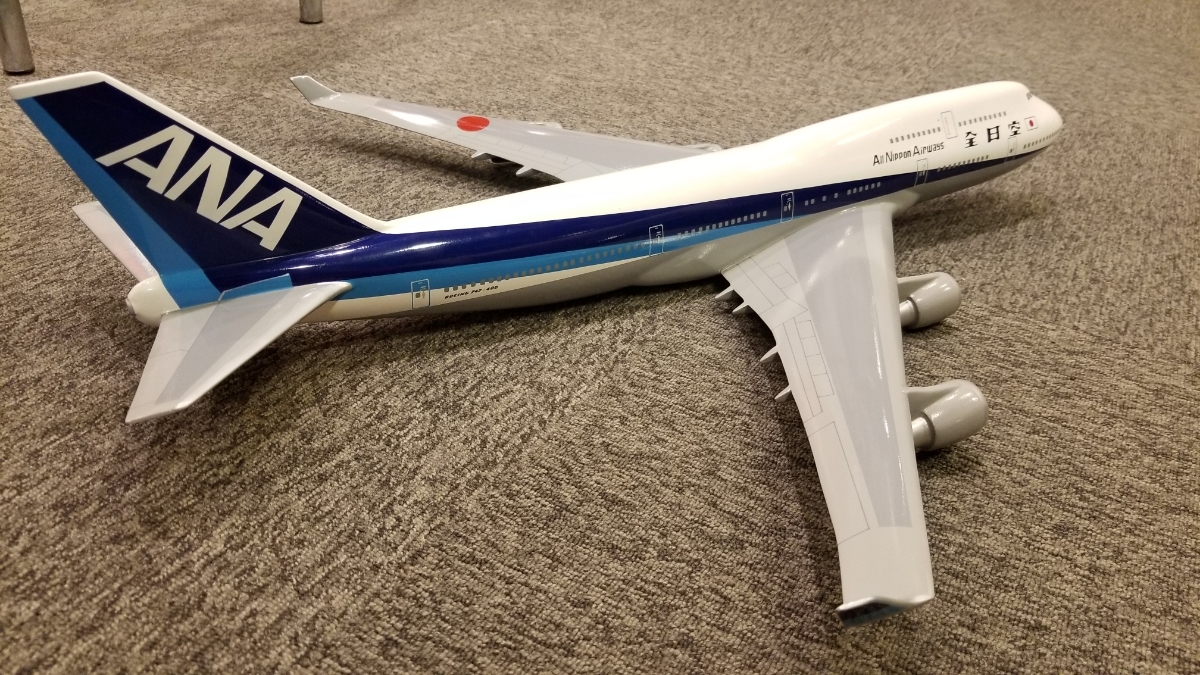 超巨大 ANA 747-400 1/100 全日空 ジャンボジェット 飛行機 模型