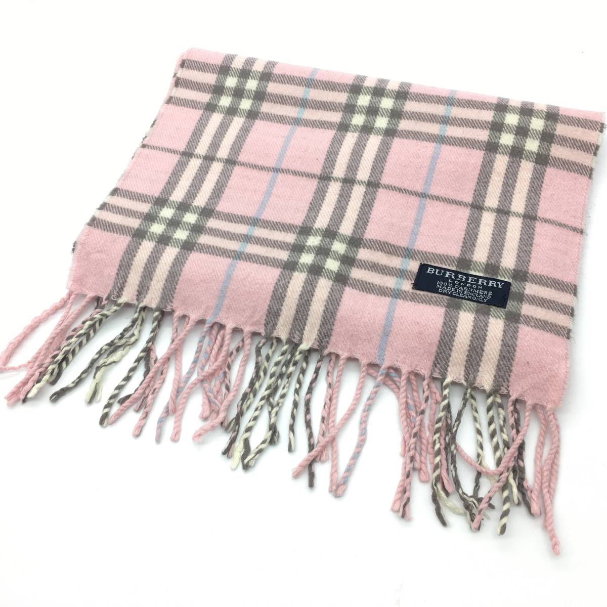 ダンデライオン様☆Burberry ピンク チェック マフラー(クリーニング済